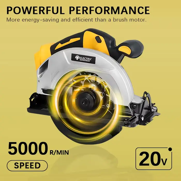 Tronçonneuse circulaire sans fil 5000R/MIN 7 '