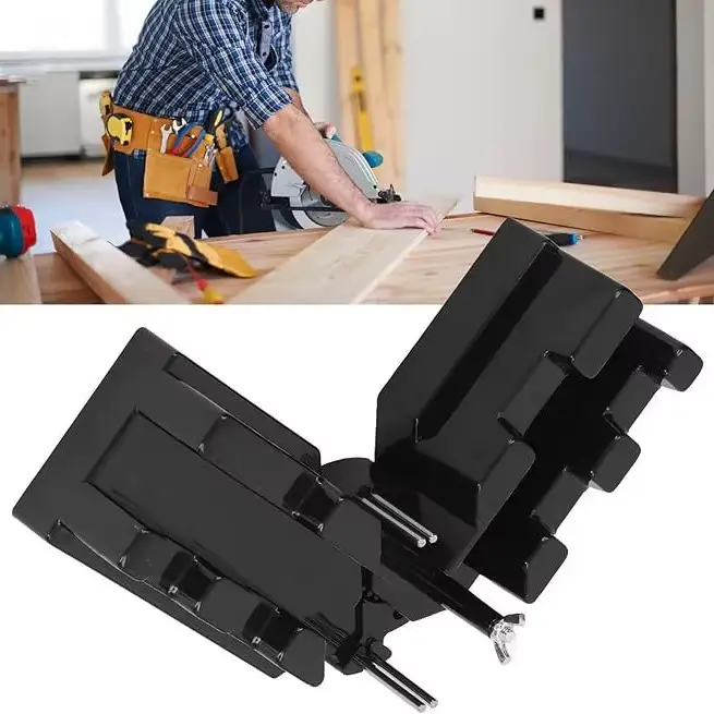 Outil de mesure et de coupe d'angle 2-en-1 pour le travail du bois