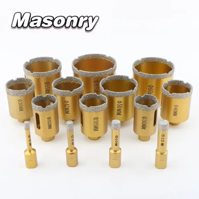 Livraison gratuite disponible Scie cloche pour le perçage de carreaux de marbre, à filetage M10, dia