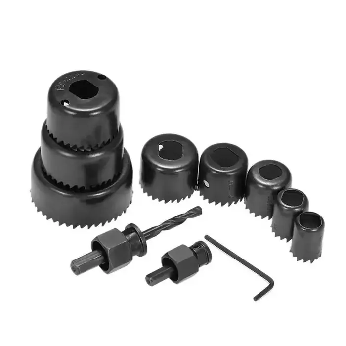 Kit de scies cloches professionnelles et durables en acier au carbone
