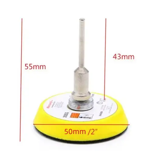 Tampon de ponçage pour ponceuse électrique, disque de polissage, plaque de support, tige adaptée, me