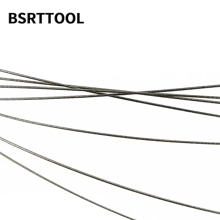 BSRTTOOL 1mm Superfine diamant fil de coupe outil de bricolage lames de scie Jade métal marbre granit pierre verre bois bijoux
