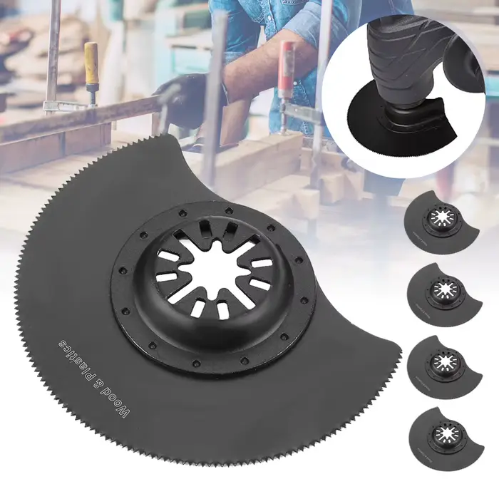 5 pièces lames de scie circulaire oscillant multi-outils ensemble d'accessoires pour réparer la coupe