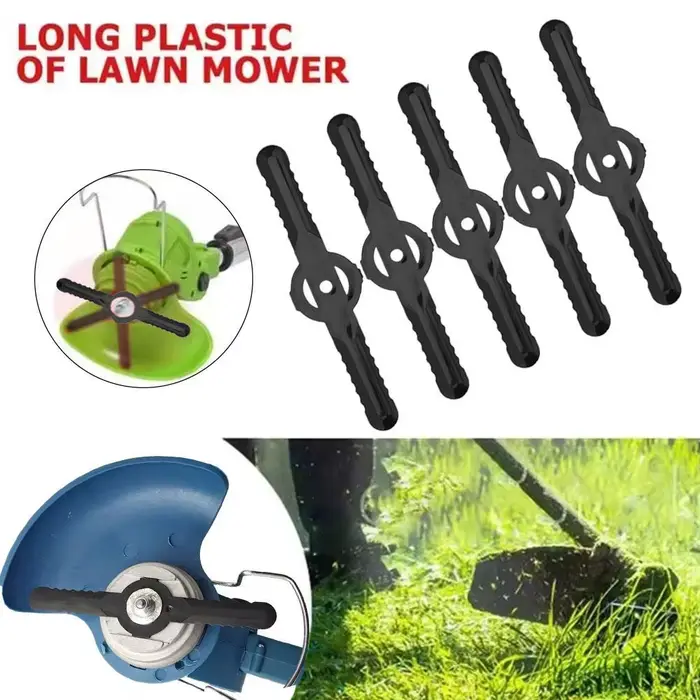 Lame de coupe d'herbe en plastique pour tondeuse à gazon électrique sans fil