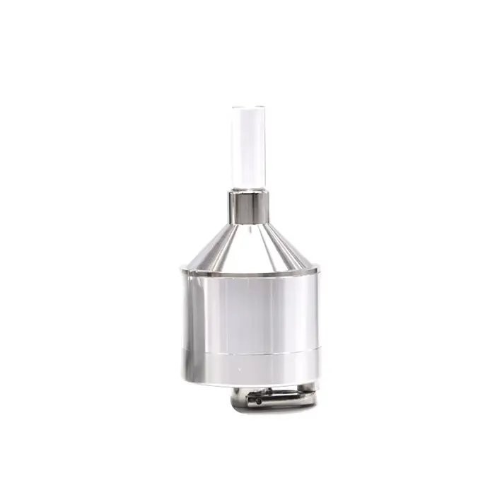 Broyeur à main en métal de diamètre 44mm, broyeur à main, entonnoir inférieur de poudre de broyage a