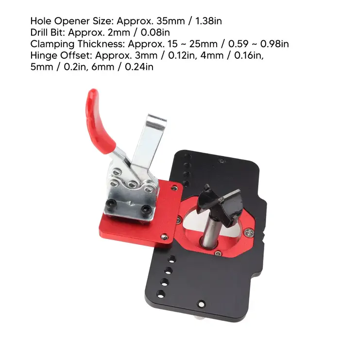 Guide de perçage de trous de 3/4/5/6mm