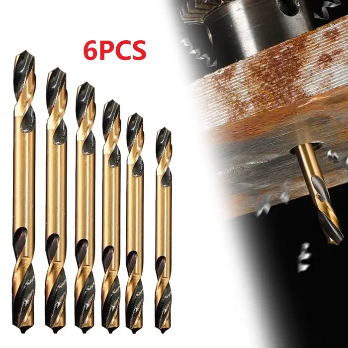 Mèches à Double tête 3mm-6mm HSS, foret à tarière pour le perçage du bois, du plastique, du métal, d
