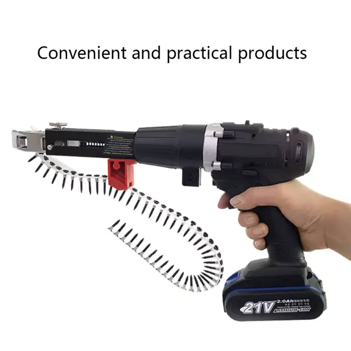 Pistolet à vis électrique pour cloisons sèches, outil de menuiserie, perceuse électrique sans fil, l