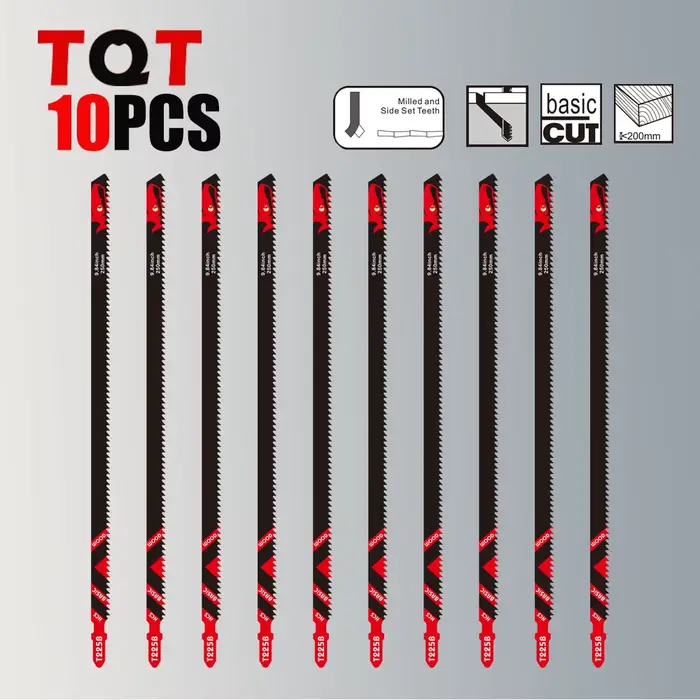 Lames de scie sauteuse longues de 10 pouces 6Tpi pour le bois