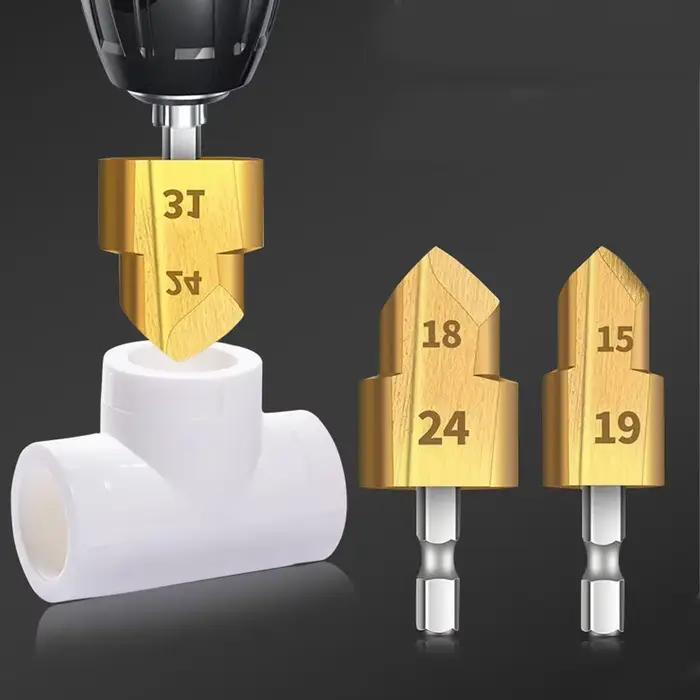 Foret d'élargissement hexagonal PPR 31/24/19 pour tuyaux d'eau et d'électricité