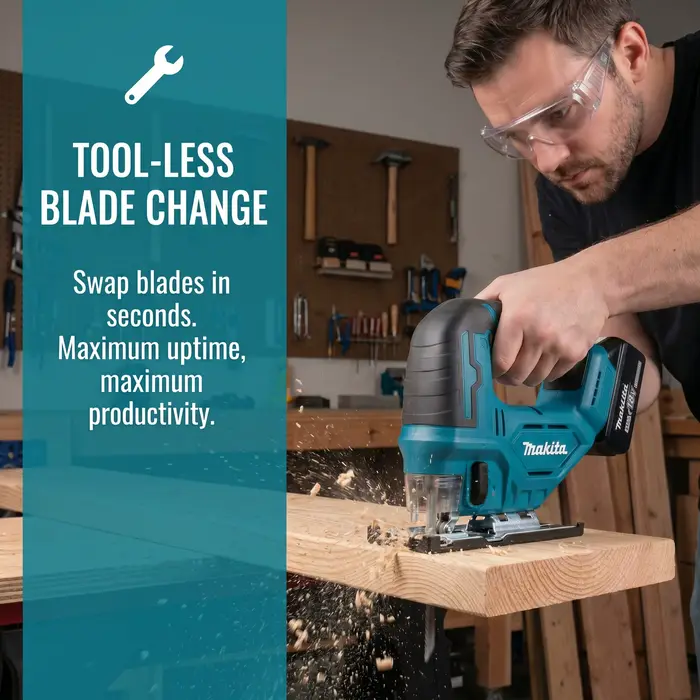 Scie sauteuse électrique sans fil Makita DJV182Z 18V à batterie lithium rechargeable