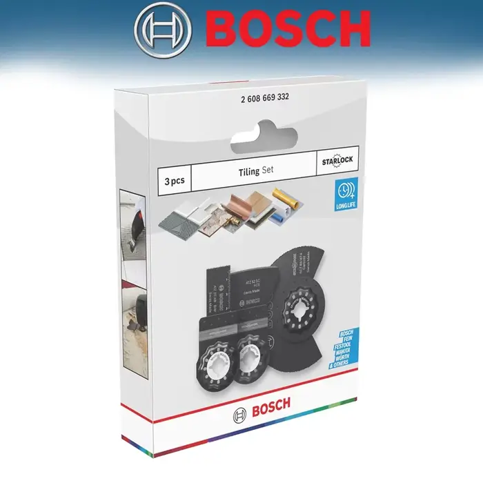 Ensemble de base BOSCH pour outils multifonctions, accessoire professionnel pour coupeurs multiples,