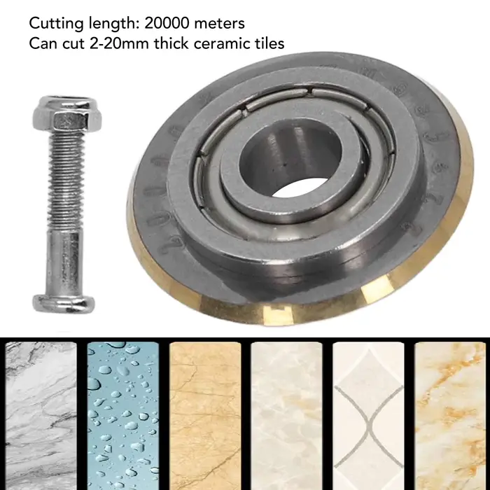 Roue de coupe pour carrelage, lame de coupe 22x6x6mm, 2-20mm, roue de remplacement pour machine à dé