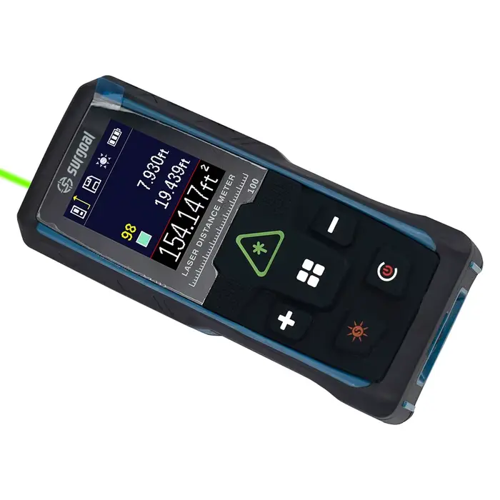Télémètre Laser vert à écran couleur 100m