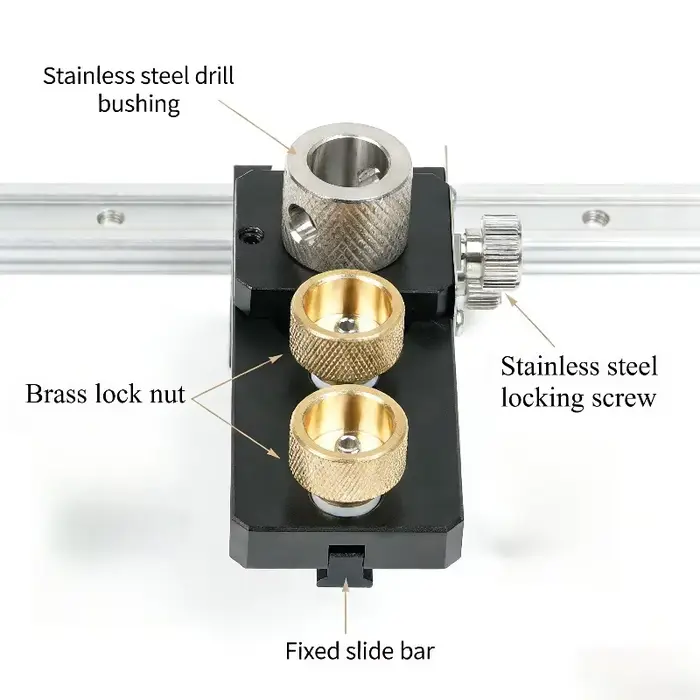 Gabarit de perçage et de centrage pour profilés aluminium 20/30/40