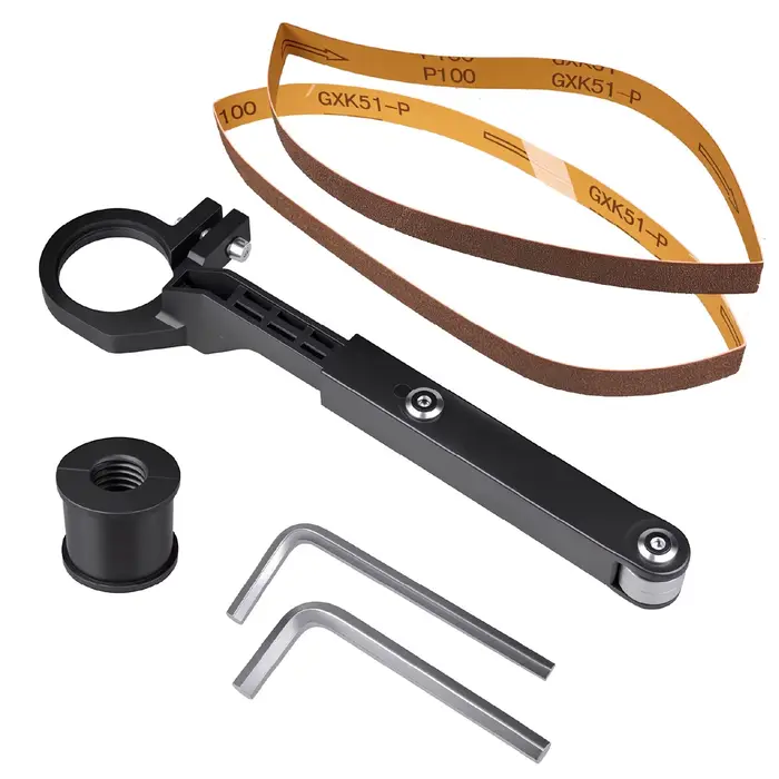 Convertisseur de meuleuse d'angle en ponceuse à bande pour modèles 100, 115, 125 – Outil de polissag