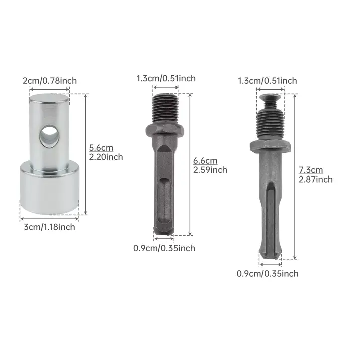 Adaptateur de perceuse électrique tarière de jardin pour connecter