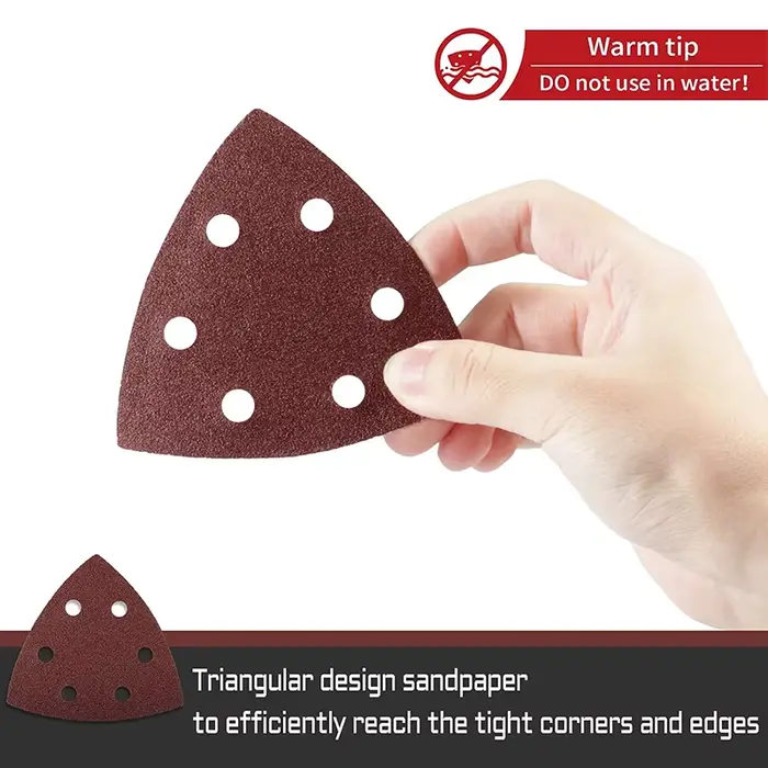 10/20/50 disques de ponçage triangulaires 90 mm