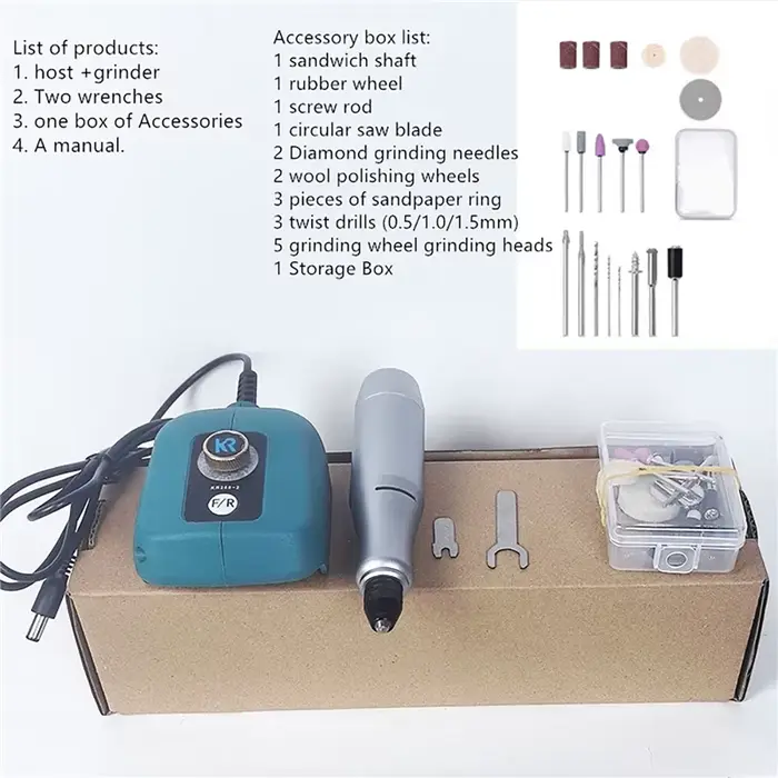 Makita – Mini meuleuse électrique, régulation de vitesse en continu, perceuse électrique, Mini perce