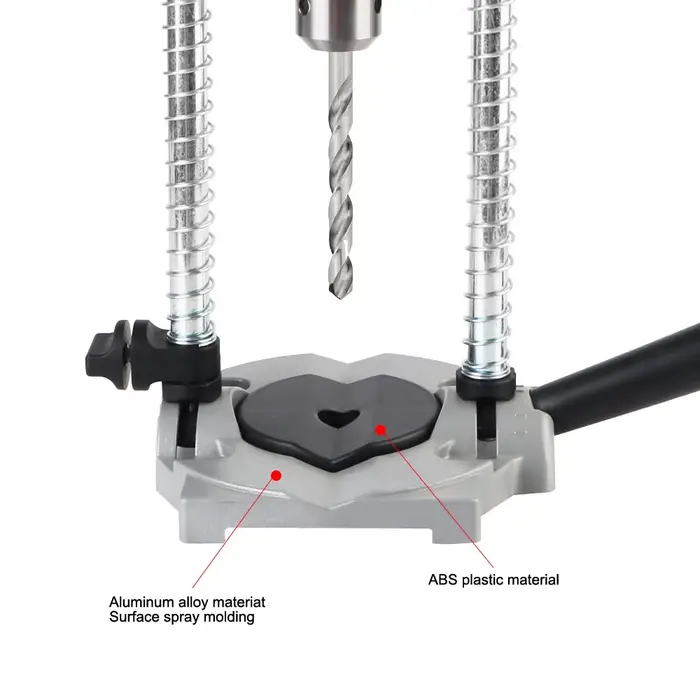 Support de perceuse multifonctionnel avec colonne en acier
