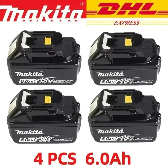 Batterie au lithium de remplacement 100% authentique Makita 3.0Ah 6Ah