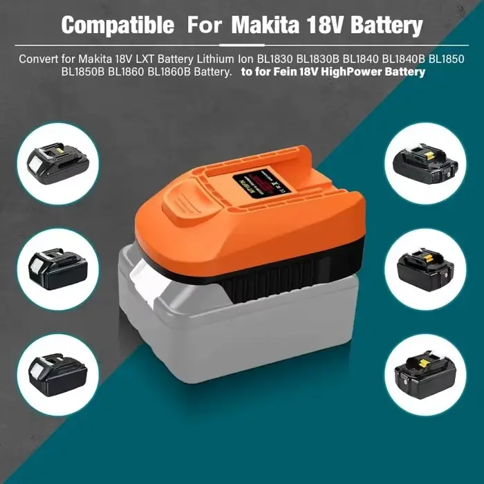 Adaptateur de batterie MT18FIN