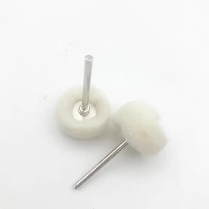 10 pièces Mini têtes de ponçage abrasives en feutre