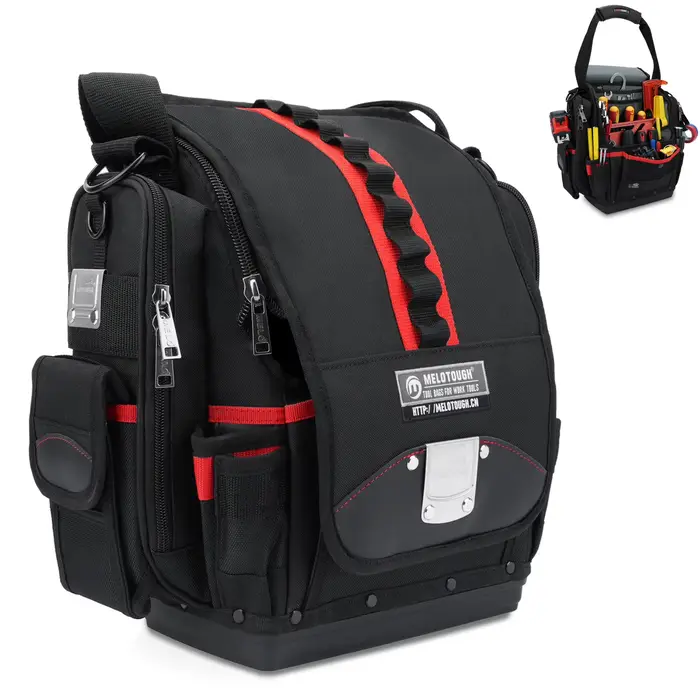 Sac à outils pour électricien, sac à outils professionnel à 55 poches, Pro Pac, petite pochette à ou