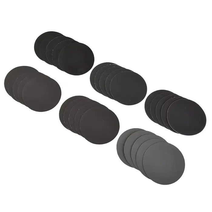 30 pièces 3 pouces 75mm disques abrasifs papier de verre humide/sec 320