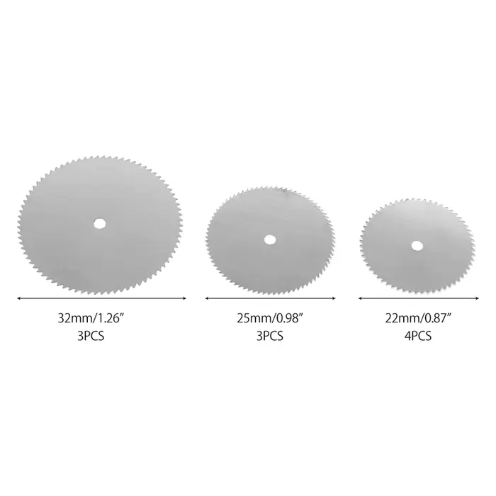Jeu de Mini lames de scie circulaire