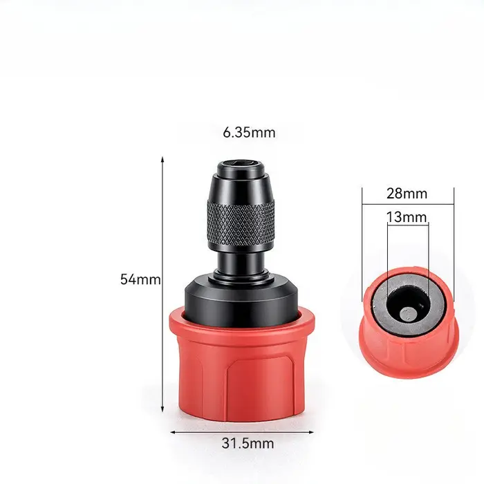 Mandrin de conversion à dégagement rapide pour embouts hexagonaux de 6