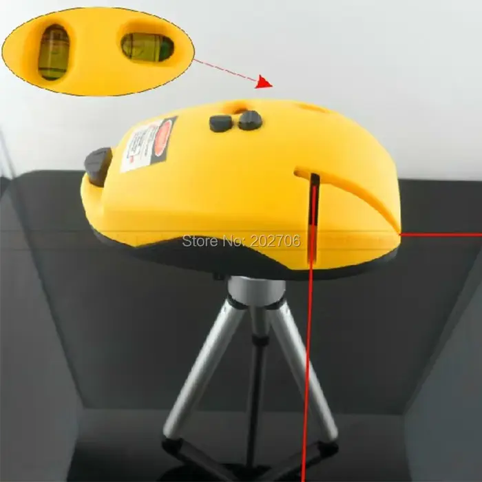 Niveau Laser polyvalent à 2 lignes, nivellement à Angle droit, outil de mesure Laser à 90 degrés, Mi