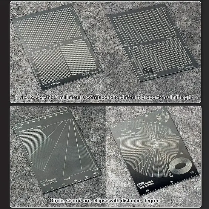 Feuille de masquage modèle en acier inoxydable