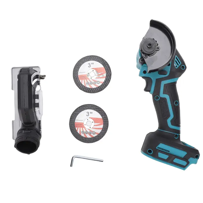 Scie circulaire miniature sans fil avec lames de 3 pouces et cache-poussière