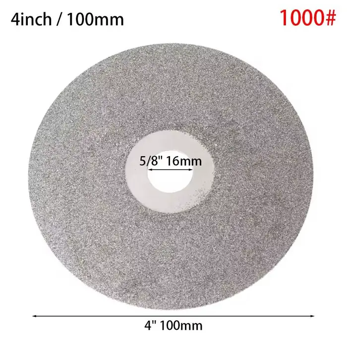 Disque de meulage diamanté 80-3000 grains, 4 pouces (100 mm), outil de travail du bois, disque abras