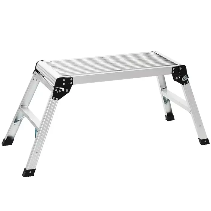 Échelle pliante légère en alliage d'aluminium, échelle-tabouret pliable, plateforme portable pour la