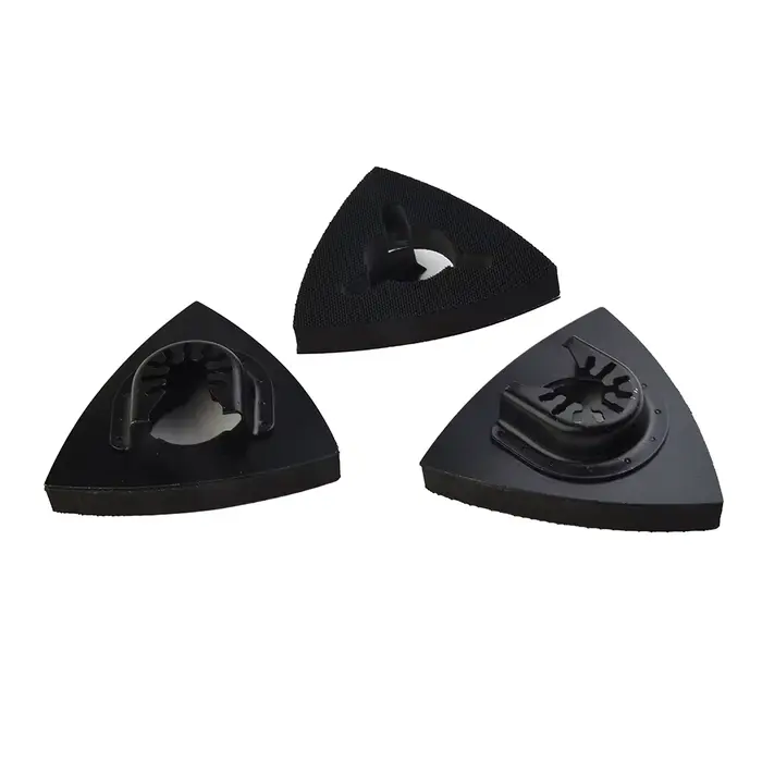 Lot de 3 tampons de ponçage triangulaires à fixation rapide pour outils oscillants Bosch