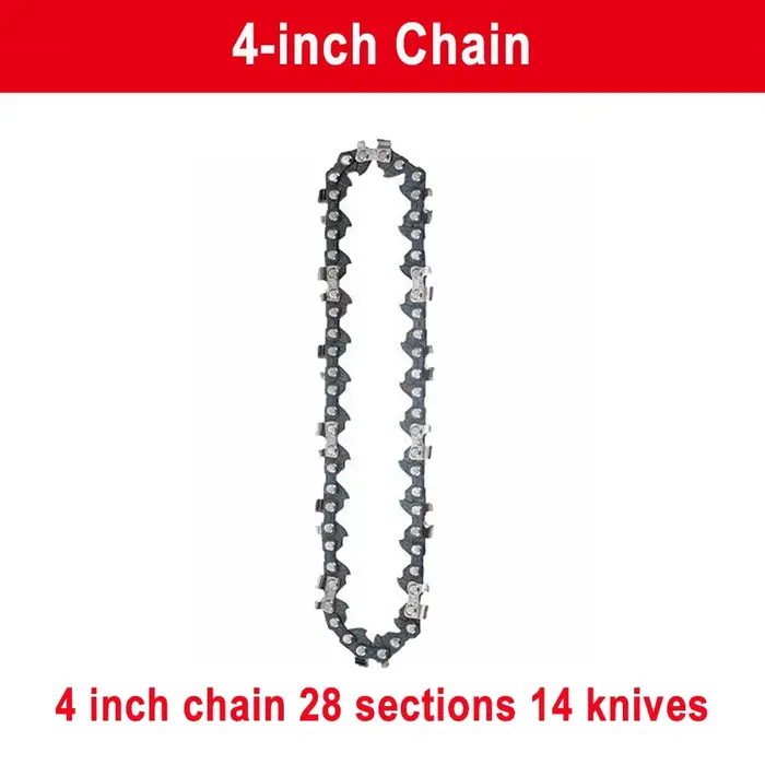 1/4 chaîne de tronçonneuse 4/6/8 pouces Mini chaînes de tronçonneuse en acier tronçonneuses électriq