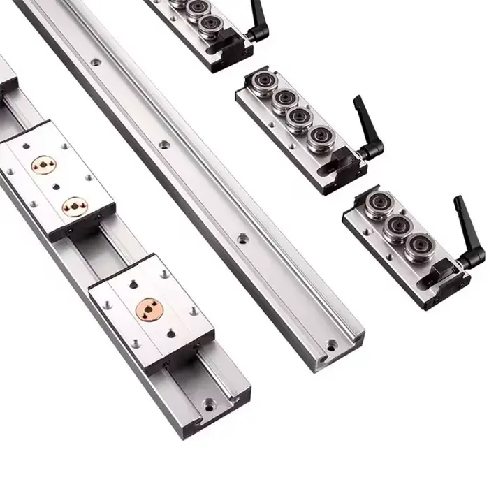 Guide linéaire à double axe intégré 28mm, glissière à roulettes SGR10 bloc SGB10 longueur de guidage SGR10 300 400 500 600 700