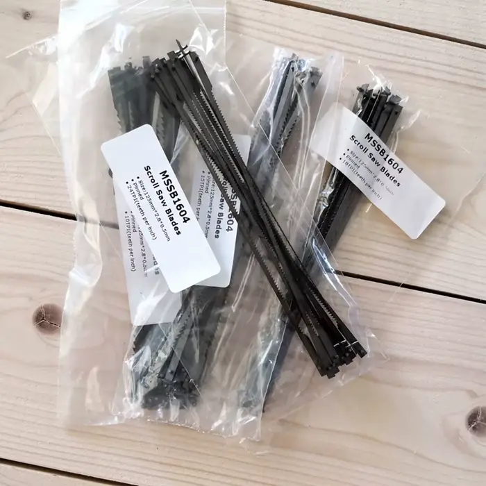 Lames de scie à chantourner TASP 12 pièces 5" 125mm à broches TPI 10/15/18/24