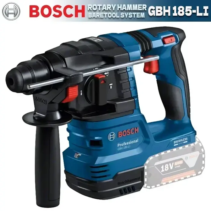 Marteau perforateur sans fil Bosch GBH185-LI Professional : puissance fiable pour le perçage du béton quotidien et les réparations domestiques intensives