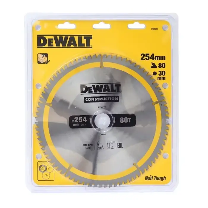 DEobcuT DT90272 DT90250 254MM * 60T/80T Construction Scie Circulaire Lame Accessoires Pour Outils Électriques DT90272-A9 DT90250-A9