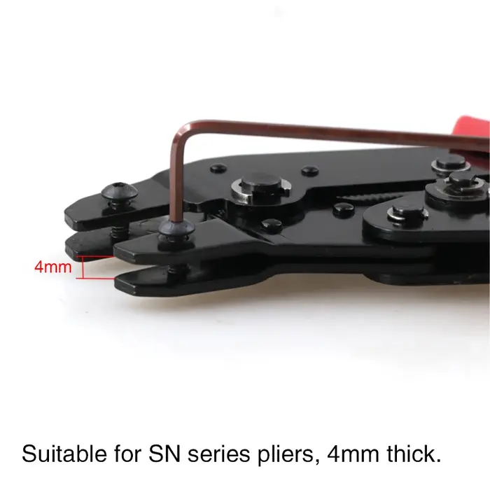 Jeu de pinces à sertir, mâchoires à fente de 4mm, SN-48BS/58B/02C/2546B/2549 /06/X6/06WF/03H, utilis