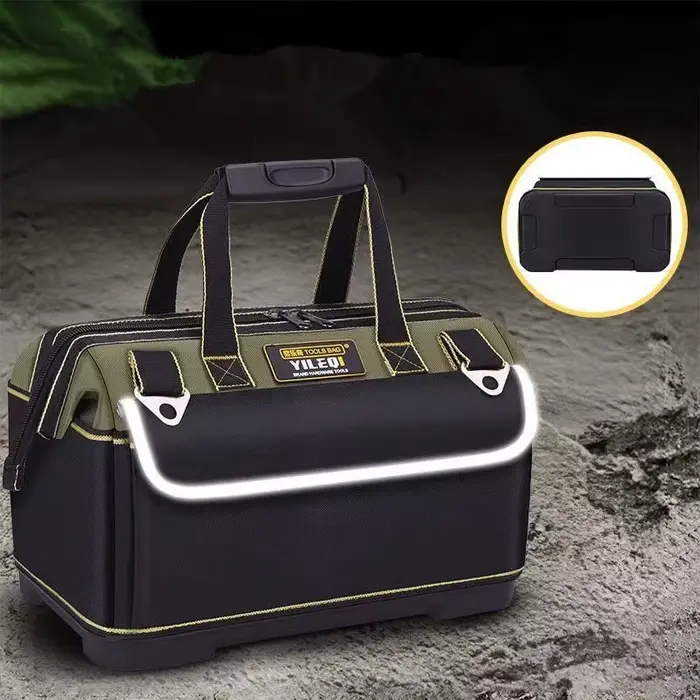 Sac à outils jaune et noir monobloc