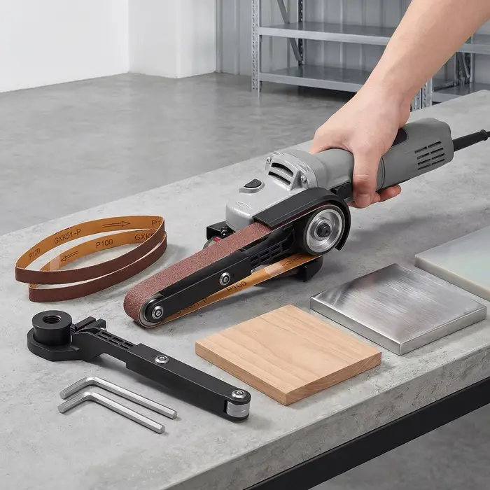 Kit de conversion de meuleuse d'angle en ponceuse à bande pour bricolage domestique