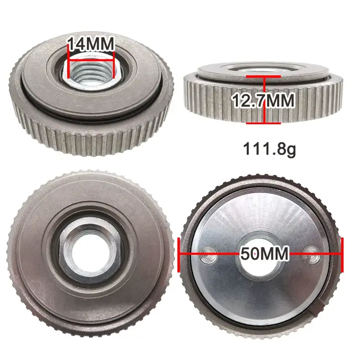 Écrou de verrouillage pour meuleuse d'angle M14, accessoire de fixation de plaque de bride de serrag