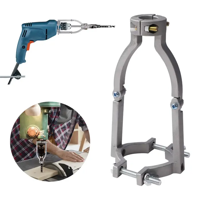 Adaptateur de foret à trous carrés pour outils électriques - Accessoire professionnel - Scie cloche pour le travail du bois - Ciseau de coupe - Ensemble de forets
