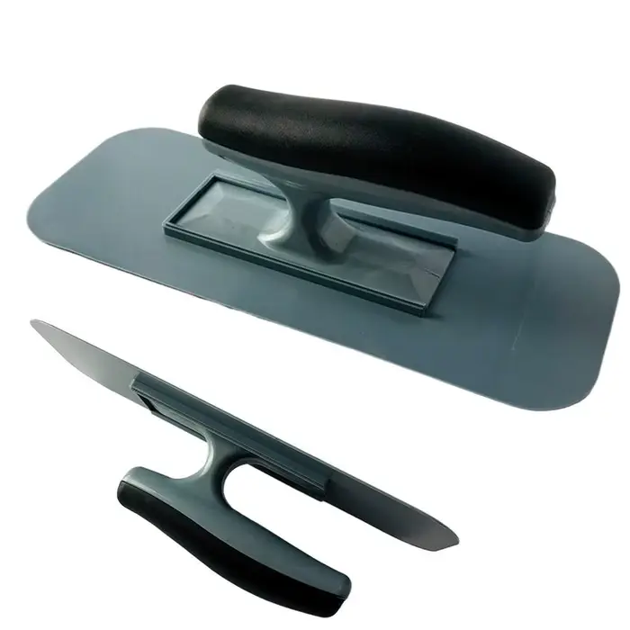 Spatule à plâtre en plastique avec manche ergonomique pour le lissage et la finition des murs en plaques