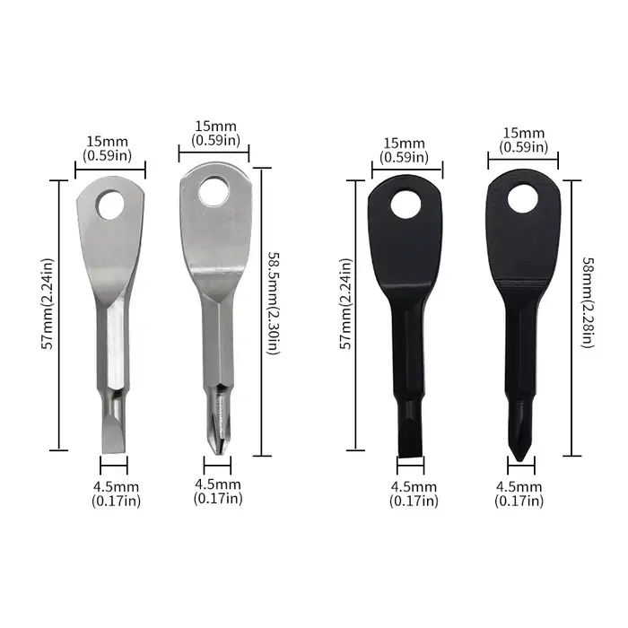 Tournevis à fente Phillips Portable, porte-clés, Mini outil de réparation de poche, Gadget