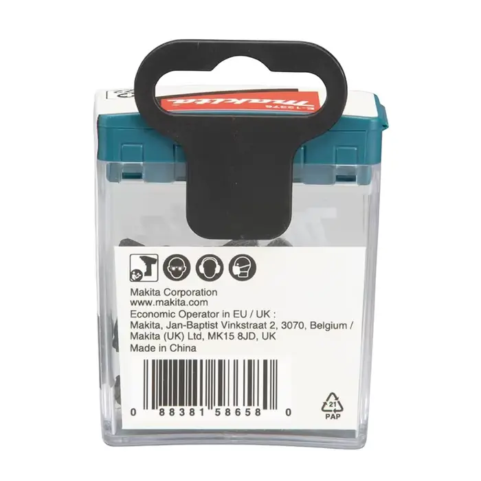 Makita Impact E-12376 Noir PZ2 25MM C-Form Tige annulée entièrement utilisé Tournevis Foret Haute Dureté Outil Électrique Accessoire 25 Pièces